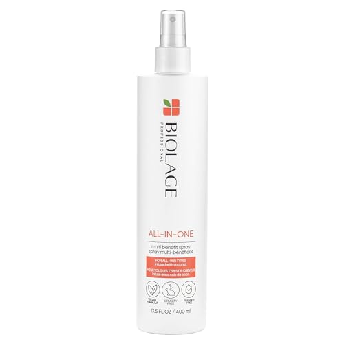Biolage All-In-One Coconut Infusion | Multi-Benefit Treatment Spray For All Hair Needs | With Coconut | For All Hair Types | Sulfate & Paraben-Free | Vegan | 13.5 Fl. Oz